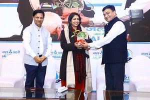 Archana Varma, IAS Additional Secretary & Mission Director, National Water Mission at Jal Prahari Samman Samaroh 2024 - Sarkaritel.com Government News & Policy Updates