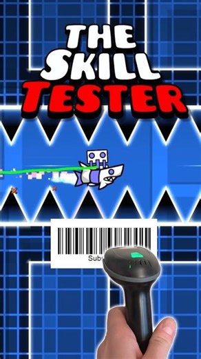 Can I get S RANK with a BARCODE SCANNER?! #geometrydash #gaming