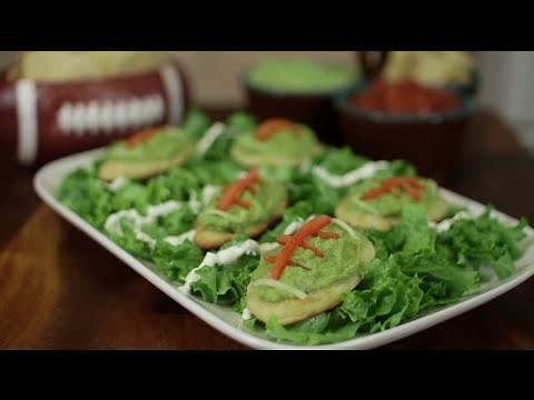 Football Shaped Pizza Snackers Recipe | Wholly Guacamole