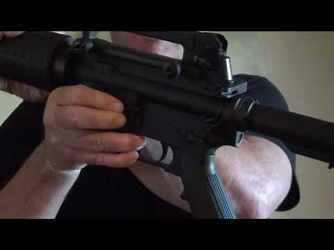 How to lock the bolt back on an AR-15