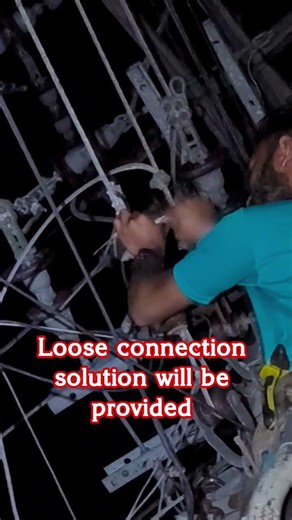 Loose connection solution will be provided. #viralreelschallenge #electrician #Lineman #workout