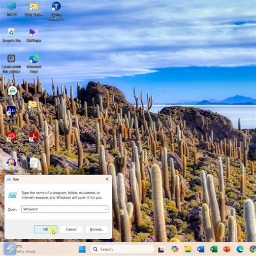 how to open ms word in run command | #msword #banglatutorial #shorts