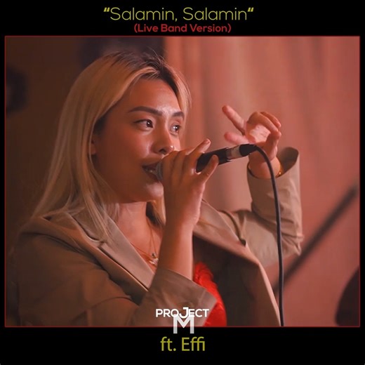 970K views · 22K reactions | Dive into the craze with our live band cover of 'Salamin, Salamin' by the Nation's Girl Group, BINI, featuring Effi on vocals. Feel the trend that's taking the nation by storm! #ProjectM #WeddingBand @highlights @followers #EffiLacsa | Project M Acoustic | Facebook