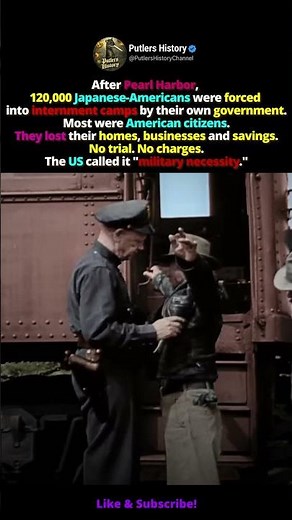 The US Japanese Internment Camps of WWII #shorts #history