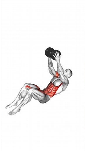 Dumbbell Overhead Sit-up