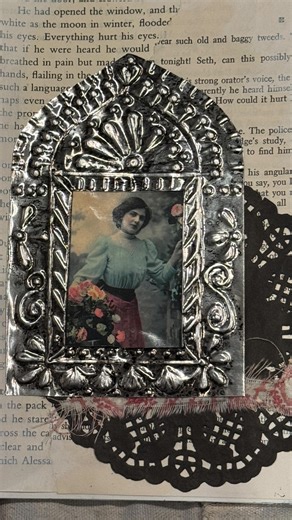 E r n a l Art Teacher on Instagram: "Metal embossing! One of my favorite things to do! I have many favorites things. 🫣 #metalembossing #mixedmedia #artjournals"