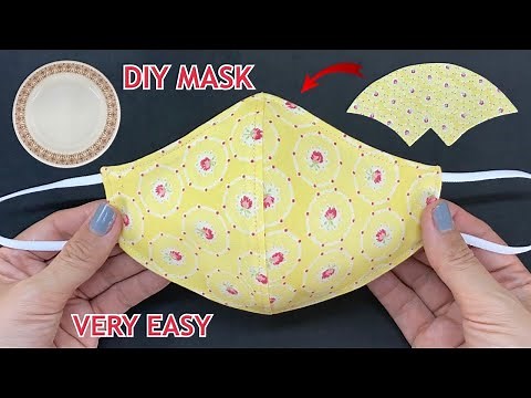 Very Easy Diy Breathable Face Mask (S M L) From Dish Easy To Make Sewing Tutorial | How to Mask |