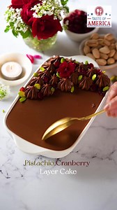 4.8K views · 209 reactions | Pistachio Cranberry Layer Cake ... Everything about this dessert is pleasing - the play of colours, textures and flavours With UU.S. Department of AgricultureRecipe : https://bit.ly/3WH7NE6 | Passionate About Baking | Facebook