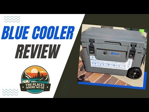 Blue Cooler 60qt with wheels review | Unboxing | Cheaper than Yeti