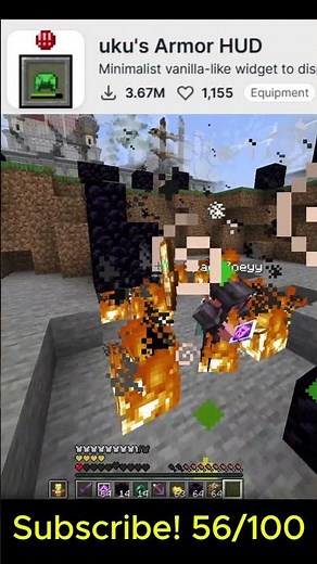 Armor Hud Minecraft Mod #minecraft #gaming