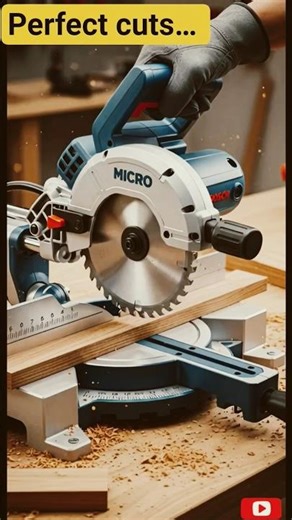 Perfect Miter Cuts in Seconds 🔥 | MICRO Precision Saw in Action #woodworking #satisfying #tools #usa