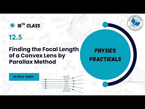 Practical 12.5 Finding the focal length of a convex lens by parallax method