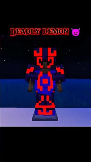"DEADLY DEMON" Armor Trim in Minecraft! (OP Red & Blue Combo) 😈