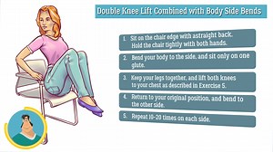 1.4K views · 12 reactions | 6 Exercises for a Flat Belly That You Can Do Right in a Chair | 5-Minute Workouts | Facebook