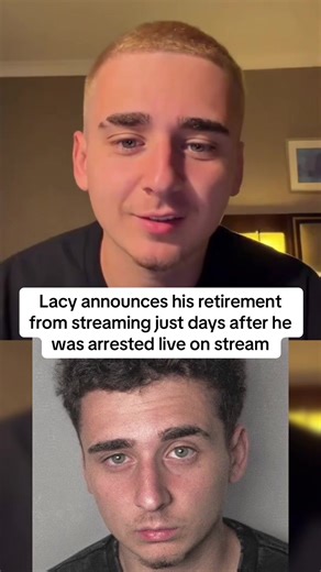 Lacy announces his retirement from streaming just days after he was arrested live on stream #lacy #viral #trending #fyp