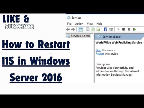 How to Restart IIS in Windows Server 2016