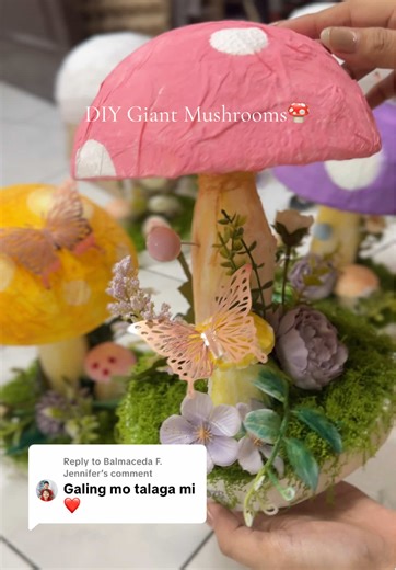 DIY Giant Mushrooms for Fairy-Themed Birthdays