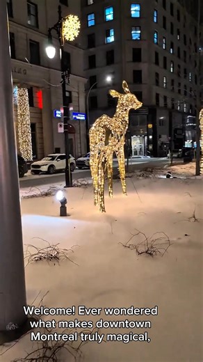 4K Downtown Montreal Winter Walk 2026. #shorts