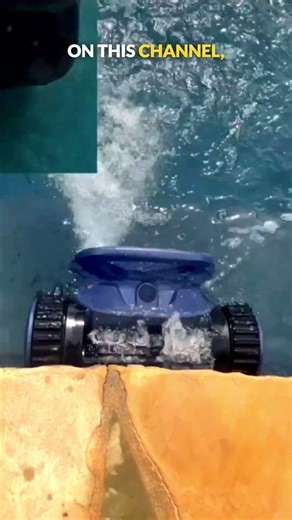 This Pool Robot Dominates the Waterline #PoolCleaner #RoboticPoolCleaner #poolmaintenance