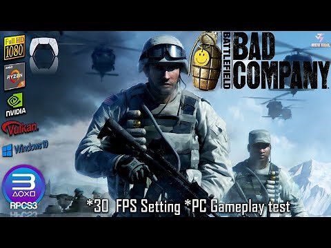 RPCS3 Battlefield Bad Company PC Gameplay | Playable | PS3 Emulator Performance Test | 1080p | 2021