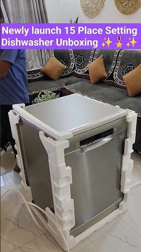 Bosch Dishwasher SMS6HMI00I Full Unboxing & First Look 🔥 Premium Bosch Dishwasher ★ 15 Place Setting