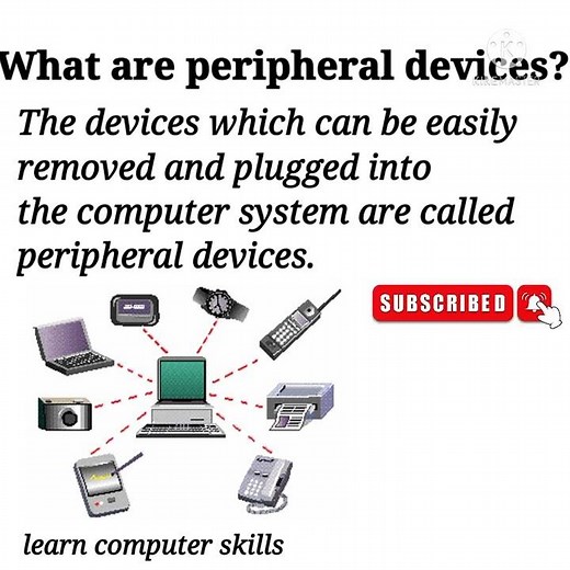 what are peripheral devices |in english |by learn computer skills