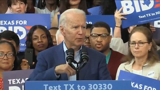 Watch presidential candidate Joe Biden try and recite a famous line from the Declaration of Independence. He badly botches it and instead of finishing says, "you know, the thing." Biden went on to tell the crowd, "Tomorrow is Super Thursday" | KUSI News