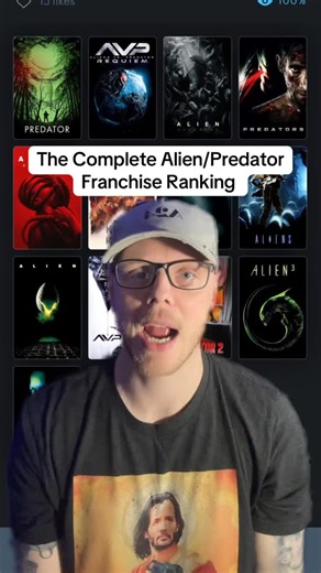 Kit Lazer on Instagram: "My complete Alien / Predator franchise ranking. Longer version will be up later on my YT Channel! #movies #alien #film"