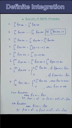 Definite Integration|| Calculus Integration Formulas.