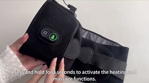 Heating Pad for Back - Lower Back Massager with 3 Heat 3 Vibration, 10000mAh Portable Heating Pad for Back, 30 mins Auto-Off, Black