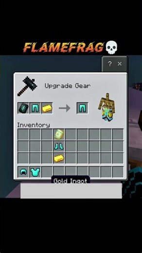 Flamefrag 💀 Minecraft_Diamond_Armor_Trim_Combination #minecraftguide
