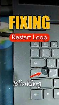 Fixing - restart loop in Dell laptops. #computerrepair #computertips #laptoprepair #computer