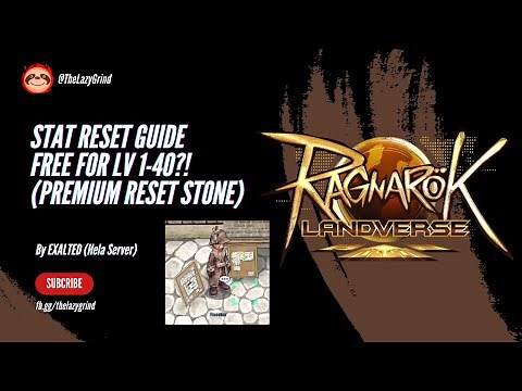 Stat Reset Guide FREE for Lv 1-40?! (Premium Reset Stone)