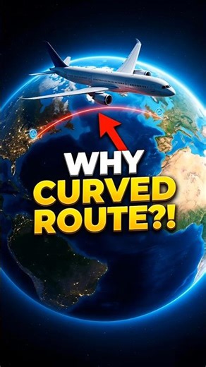 Why Planes Don’t Fly Straight Lines ✈️🌍 #shorts#trending #facts #trend