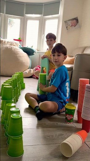 Cup Stacking Challenge at Home 🥤🔥 | Kids Fun Game