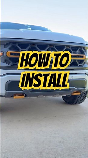 Install on my 2025 F150 Tremor front bumper 🔧🛻 #howto #DIY #fordf150 #fordtrucks #installation
