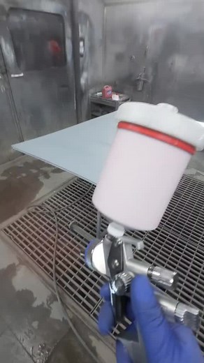 Industrial Painting Techniques with Spray Gun