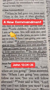 “A New Commandment” John 13:34-38 #bibleverse #GodsWord #Godisgood #Commandments #fbreelsvideo | The Bible Verses