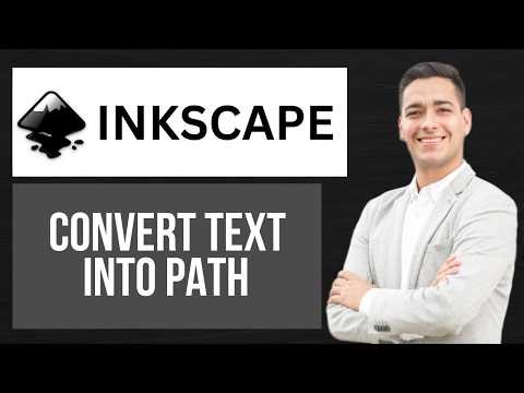How to Convert Text Into Path on Inkscape | Use Path Tool