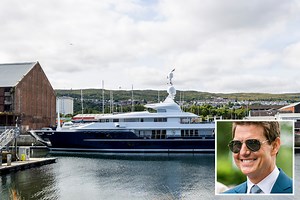 Luxury £33m superyacht 'rented by Tom Cruise' spotted in Scotland