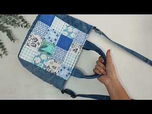🔥 3 Way Bag made from Scrap Fabrics and Old Jeans | Sewing Tutorial #diy #handmade #bag