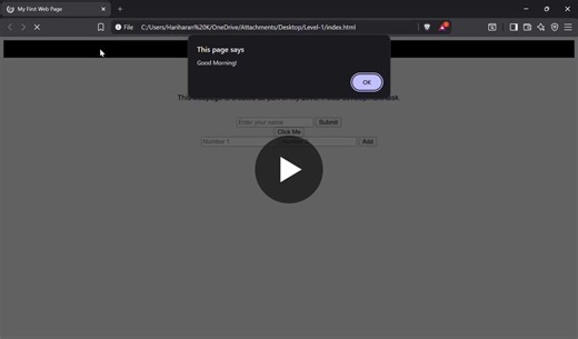 #cognifyz #cognifyztech #cognifyztechnologies #webdevelopment #internship | Hariharan Kanagaraj