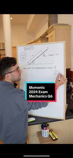A Level Maths - Mechanics 2024 Edexcel Exam Paper question 6 #mathsstudent #maths #fyp #alevelmaths #alevels2025 #mathematicseducation