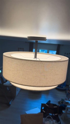 CALOKES 16 Inch Double Drum Ceiling Light Review and Installation