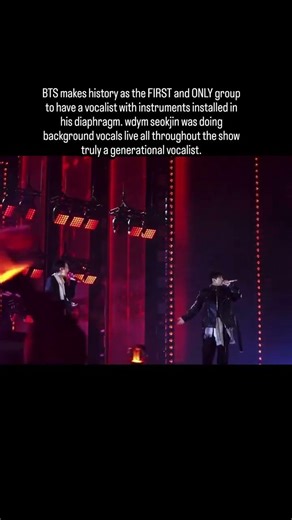 BTS makes history as the ONLY group to have a vocalist with instruments installed in diaphragm #jin