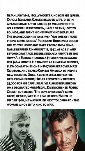 Hollywood’s Biggest Star Gave Up Everything to Fight WWII... Here’s Why 💔