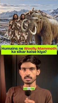 How humans killed woolly mammoth? #science #facts