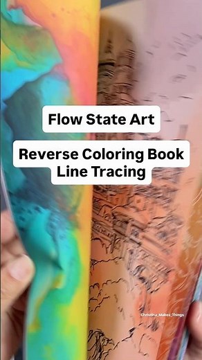 Reverse Coloring Book = Flow State #coloringbook #linetracing #relaxingart