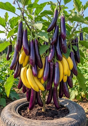 How to grow eggpl trees with bananas to produce fruit together using Coca-Cola.#eggplant #Banana #plants #grafting #watermelon🍉