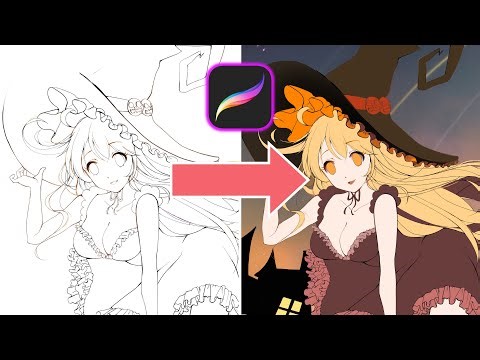 COLORING WITHOUT GOING OUT OF THE EDGES Procreate tutorial